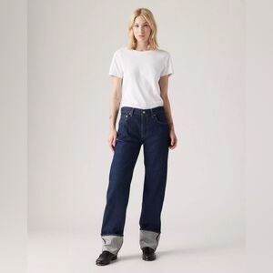 Levi's 501® '90S CUFFED SELVEDGE DARK BLUE INDIGO JEANS